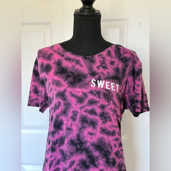 Honey Brand Sweet Women's Pink Tie-Dye Top - Picture 1 of 11